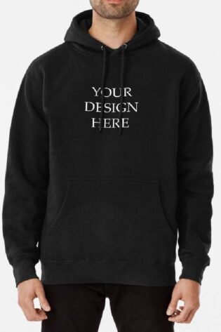 mens custom text hoodie