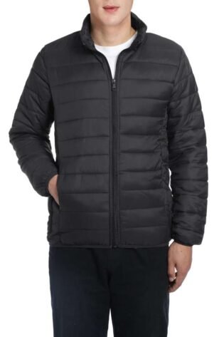 mens black puffer jacket