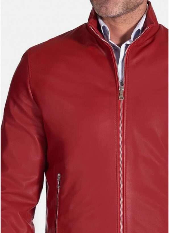 mens-red-bomber-leather-jacket-two-pockets-outer