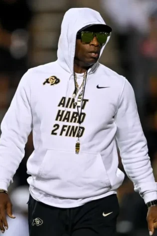 Deion Sanders White Hoodie