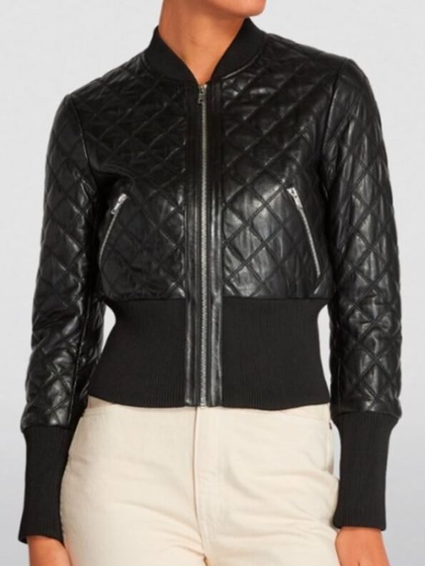 Black-Quilted-Maya-Stern-Fool-Me-Once-2024-Michelle-Keegan-Jacket