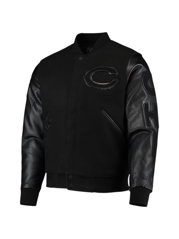 NFL-Chicago-Bears-Black-Varsity-Black-Bomber-Jacket