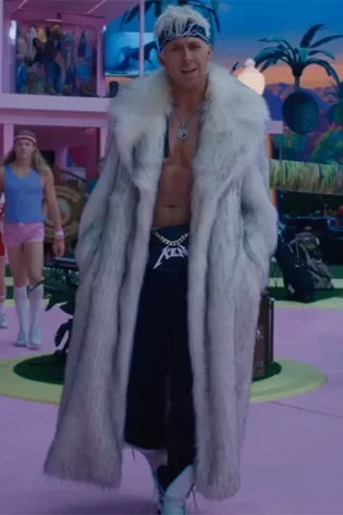 Barbie Ryan Gosling Fur Coat