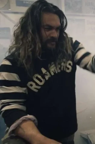 Jason Momoa Striped Sleeves Shirt