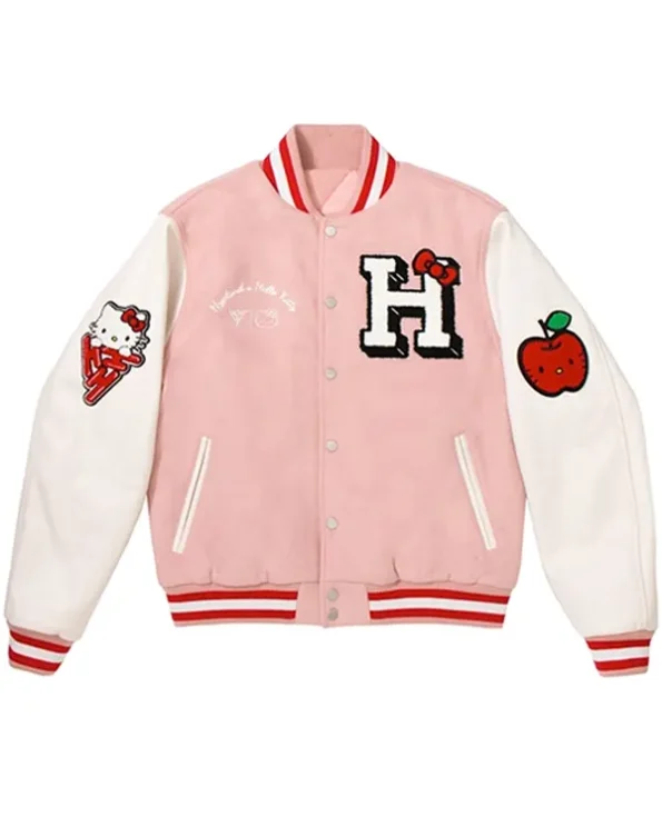 Hello Kitty Pink Varsity Jacket