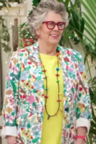 Prue Leith Floral Blazer