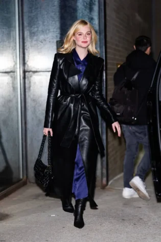 Elle Fanning Trench Coat