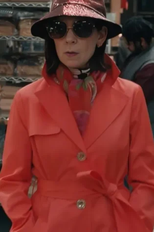 Elsbeth 2024 Carrie Preston Red Trench Coat