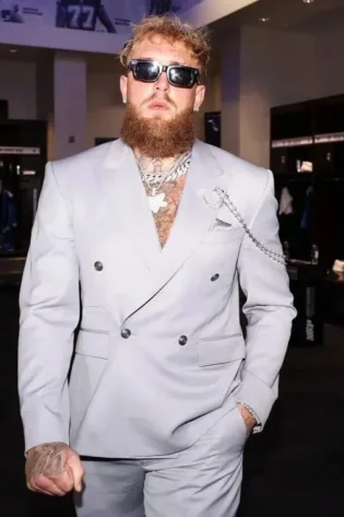 Jake Paul Grey Suit