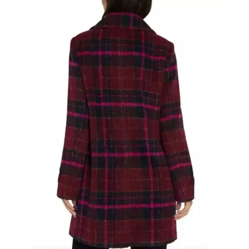 Murder in a Small Town Zoe Strachan Plaid Coat