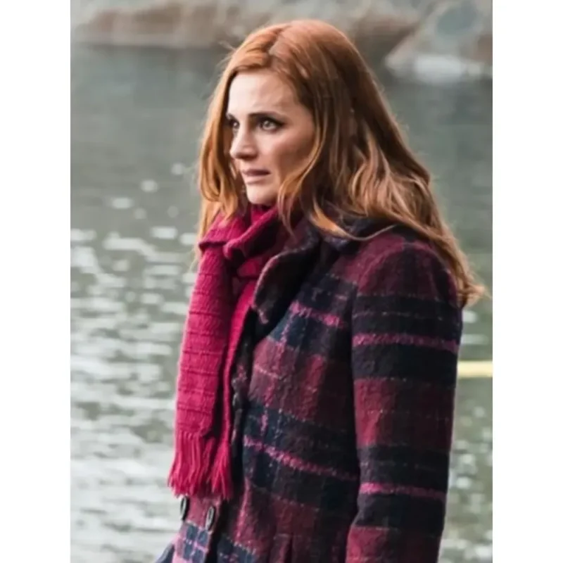 Murder in a Small Town Zoe Strachan Plaid Coat