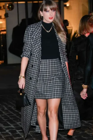 Taylor Swift Plaid Coat