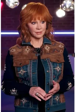 The Voice 2024 Reba McEntire Embroidered Jacket