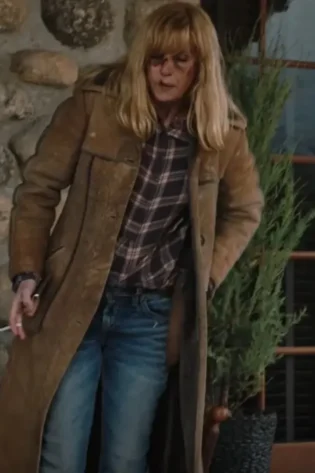 Beth Dutton Suede Leather Coat