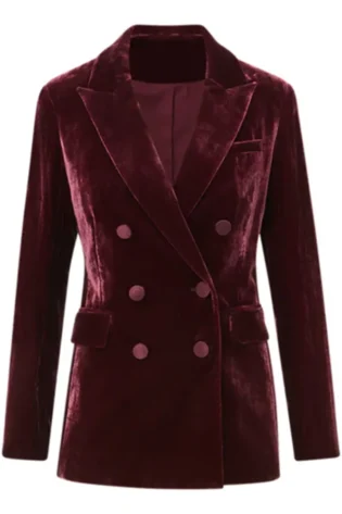 After Midnight Taylor Tomlinson Velvet Blazer