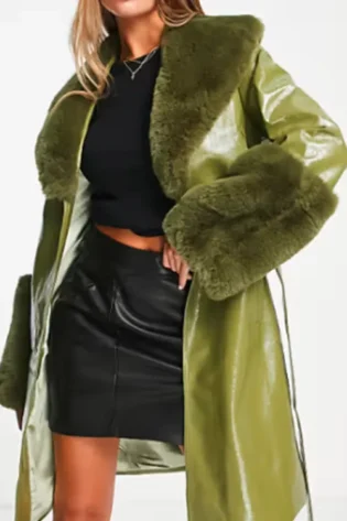 Bad Sisters Becka Garvey Green Fur Coat