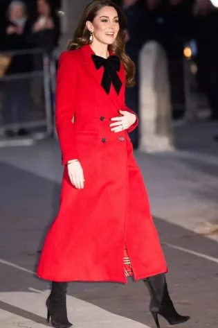 Christmas Carol Service 2024 Kate Middleton Red Coat