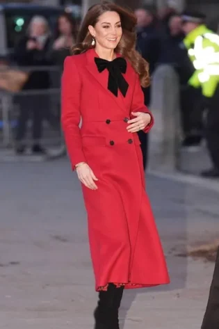 Christmas Carol Service 2024 Kate Middleton Red Coat