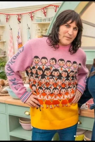 Noel Fielding Pink Sweater