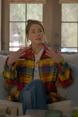 Shrinking Christa Miller Plaid Color Shirt