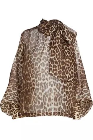 The Voice S26 Gwen Stefani leopard blouse