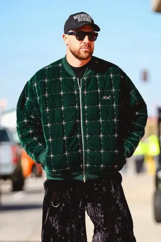 Travis Kelce Velvet Jacket