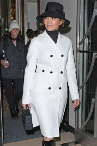 Jennifer Lopez White Coat