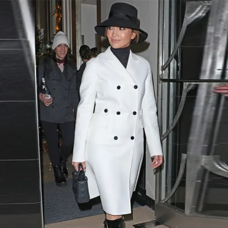 Jennifer Lopez White Coat