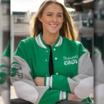 90s Eagles Letterman Jacket