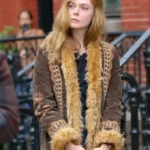 A Complete Unknown 2024 Sylvie Russo Suede Fur Jacket
