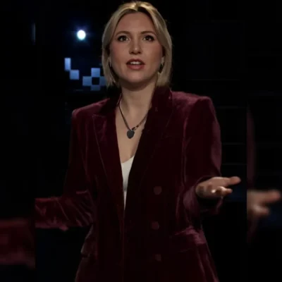 After Midnight Taylor Tomlinson Velvet Blazer