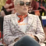 Back In Action Glenn Close Purple Tweed Blazer