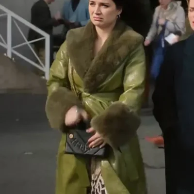 Bad Sisters Becka Garvey Green Fur Coat