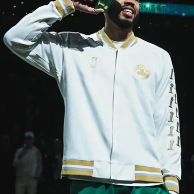 Boston Celtics Trophy Ring Banner Jacket
