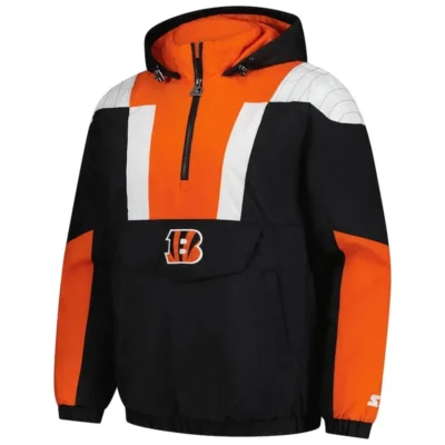 Cincinnati Bengals Starter Charger Half-Zip Jacket