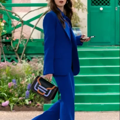 Emily in Paris S04 Emily Cooper Blue Suit
