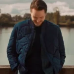 Falling Together 2024 Paul Campbell Blue Quilted Jacket