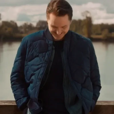 Falling Together 2024 Paul Campbell Blue Quilted Jacket