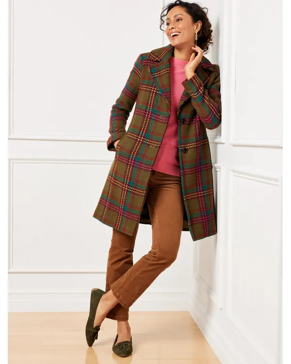 General Hospital 2024 Carolyn Hennesy Plaid Coat - Image 2