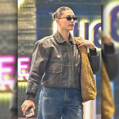 Hailey Bieber Los Angeles Leather Jacket