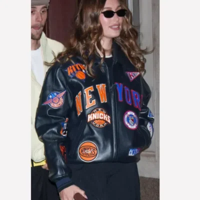 Hailey Bieber Knicks Jacket