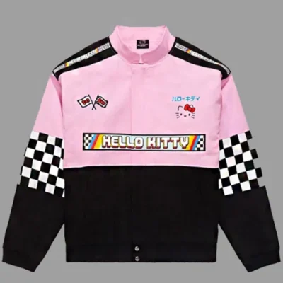 Hello Kitty Pink Black Racer Jacket