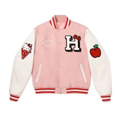 Hello Kitty Pink Varsity Jacket