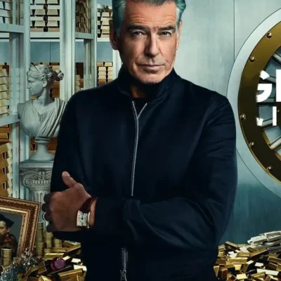History’s Greatest Heists 2023 Pierce Brosnan Jacket