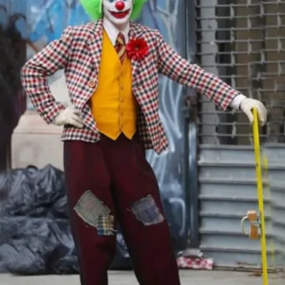 Joker Arthur Fleck Checkered Suit