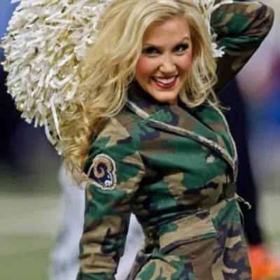 Los Angeles Rams Cheerleaders Camouflage Coat