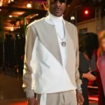 Lovechild Launch Party Snoop Dogg Colorblock Tracksuit