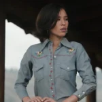Yellowstone S05 Monica Dutton Floral Shirt
