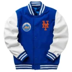 New York Mets Wordmark Varsity Jacket