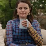 Only Murders in the Building S04 Selena Gomez Plaid Combo Top